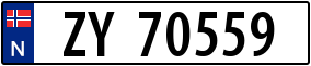 Truck License Plate
